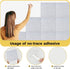 DOLLAR BOSS Large Cork Bulletin Board 48"x36" Wall Tiles, 12 Packs, 1/2" Thick with 120 Pushpins, Light Grey