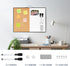 TSJ OFFICE Small Whiteboard Cork-Board - 12" X 16" Portable Aluminum Black Framed Magnetic Dry Erase Board for Wall, Small Bulletin Cork Board with Holder for Office, Home and School by TSJ OFFICE