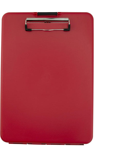 Saunders Slimmate Letter Size Storage Clipboard, Red Polypropylene