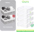 Tomorotec Desk Letter Tray Set, A4 Size Clear PET Stackable Document Organizer, Office Desktop File Holder (4X Portrait)