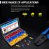 Twidec 250PCS Insulated Fork Spade Wire Connector Assortment Kit, 22-16/16-14/12-10 Gauge #8 Quick Splice Crimp