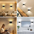 Yochoice 6000mAh 3 2-Pack Motion Sensor Wall Sconces with Remote Control, Black Wireless Touch Control Rechargeable