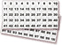iSYFIX White Consecutive Number Stickers – 1 to 100, 1-inch, Vinyl Self Adhesive Premium Decal for Inventory, Storage