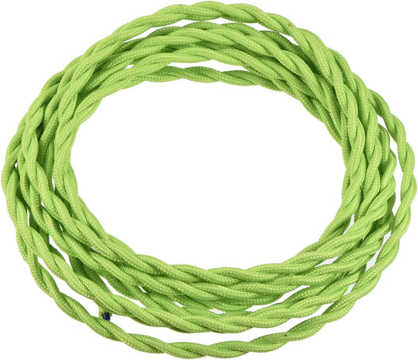 YOKIVE Twisted Cloth Covered Wire, Vintage Style Electrical Wire Replacement for Home, Bar, Party, Restaurant (Light