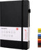 Deziliao Lined Journal Notebooks, Hardcover, 100Gsm Premium Thick Paper, Medium 5.7"x8.4", with Pen Loop