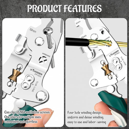 ZHLKHIOP 8-in-1 Set, Stripper8 1 Voltmaster Tool, Multi-Function Electricians Pliers Heavy Duty Wire in wire stripper