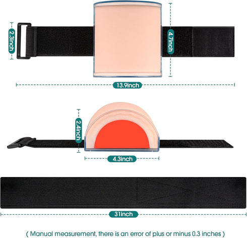 Skillssist IM,SQ Injection Practice Pad Model with Skin, Subcutaneous Tissue and Muscle Layer for Nurse and Medical