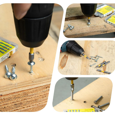 FamlTol 2 Inch #2, SQ2 Set, S2 10 Pack Square Bit Square Impact Driver Bits Robertson Head Bit Steel CNC Magnetic