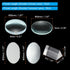 PATIKIL Optical Lens 1 Set, 5 Pcs Double Convex Lens Double Concave Lens Prism Lens Convex Mirror Concave Mirror for Physics Experiment Teaching, Clear