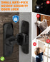 90/180 Degree Barn Door Lock, Small Flip Gate Latches Hardware, Door Security Sliding Door Latch Lock fo Cabinets, Barn Door, Bathroom, Gardenr Doors (Black-1Pc)