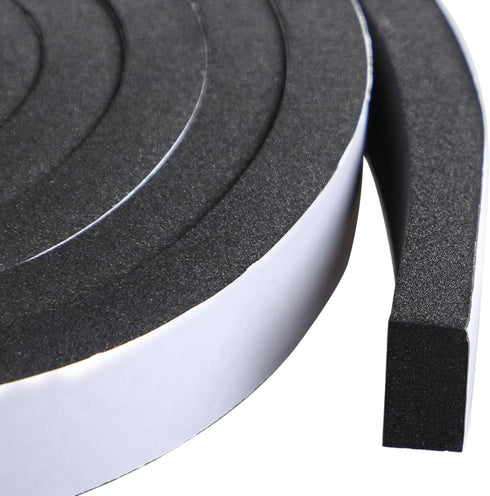 High Density Foam Tape Waterproof Sealing Strip CR Strips Neoprene Single-sided Adhesive EVA Seal 3/4in X 13Ft