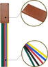 Chris.W 3Pack Ribbon Bookmarks for Bible, 5-Page Ribbon Markers with Artificial Leather and Colorful Ribbons
