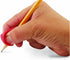 The Pencil Grip Pinch Grip, Ergonomic Writing Aid, Gloss Colored Pencil Grips, 6 Count
