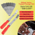 A308 Offset Valve Tappet Gauge Set, 11-Blades Feeler Gauge/Feeler Blade with Two Handles (0.004" to 0.014")