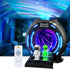 Northern Lights Projector with Plasma Ball Lamp, White Noise, Music Speaker, Alarm