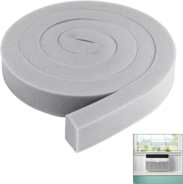 Window AC Foam Weather Stripping, Non-Adhesive Seal Strip for Air Conditioner, 2 inch x 1 inch x 6.5 feet