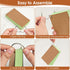Beieverluck 2000 3x5 Inches 10 PCS Index Cards Colored Flash Cards with Ring Lined Flashcards Ruled Index Cards