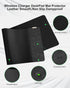 Mouse Pad with Wireless Charging, Black Long Desk Mat, Large Gaming Mouse Pad with Non-Slip Rubber Base