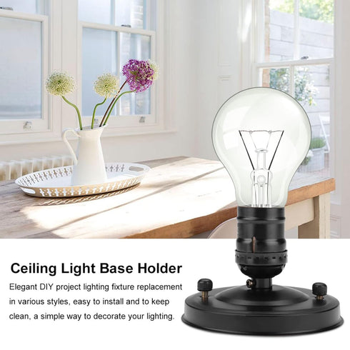 26/E27 Bulb Oumefar Vintage Lighting Sconces Fixture Industrial Ceiling/Wall Light Base Holder Pendant Lamp Screw