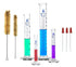 EISCO Graduated Cylinder Set, 9 Pieces - Class B Thick Borosilicate 3.3 Glass Cylinders, 5ml, 10ml, 50ml, 100ml, 3