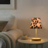 3 ALAZA Bedside Lamp Leopard Print Cheetah Pink Table Lamp for Bedroom Desk Lamp with USB Port LED Nightstand Color