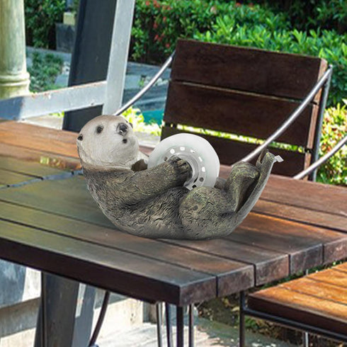 Cute Otter Tape Holder, Funny Animal Office Desk Tape Dispenser for Home and Office Accessories