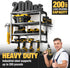 YYR 4 Layer Power Tool Organizer Wall Mount, 16 Inch Cordless Drill Hanger Storage Rack with Charging Station Shelf
