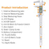 Neoteck 8 inch Digital Caliper, Stainless Electronic Measuring Tool with Fraction/Inch/Millimeter Conversion