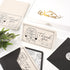50 Pack Whaline Wedding Thank You Cards Boxed Black The New Mr & Mrs Car Cake Thank You Greeting Note Cards