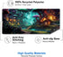 IMAYONDIA (35.4x15.7 Mushroom Anime Desk Mat in), Fairy Forest Large Gaming Mouse Pad for Laptop Computer, Tabletop