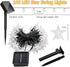 L LAMPOP 39FT 100 8 Twinkle Solar Star String Lights Outdoor Waterproof Fairy Lights LED with Lighting Modes
