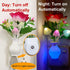 AUSAYE Sensor LED Night Light Plug-in Nightlight, Color Changing Lamp Rose Flower Mushroom Night Light for Kids Adults