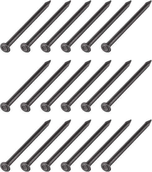 Wall Cement Nails (3x50mm) 50pcs, Carbon Steel Hardware Nails for House Maintenance DIY Woodworking, Black