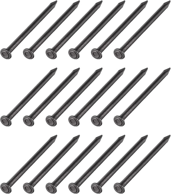 Wall Cement Nails (3x50mm) 50pcs, Carbon Steel Hardware Nails for House Maintenance DIY Woodworking, Black