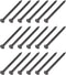 Wall Cement Nails (3x50mm) 50pcs, Carbon Steel Hardware Nails for House Maintenance DIY Woodworking, Black