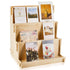 Barydat Wooden Card Display Stand Stationary Organizer Sticker Stand for Vendor Crafts