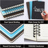 EUSOAR Spiral Ruled Notebook, A5 3packs, 5.5"X8.3", 120 Pages Lined Travel Writing Notebooks Journal