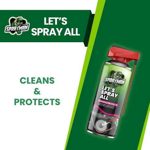 (2x11 oz.) 360-Degree Nozzle 2 Pack Sprayman Let's Spray All Corrosion Inhibitor Long-Lasting Penetrating Oil