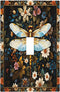 HTSAHKV Dragonfly Flower Wall Plate Light Switch Cover Single Gang Outlet Faceplate Print