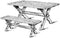 WOODCRAFT Project Paper Plan to Build Sawbuck Bench and Table - Material