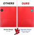 Sooez 6 Pack Heavy Duty Plastic Folders with Pockets, 2 Pockets Folder, Classic Colors for Back to School