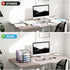 Marbrasse Desk Organizers, Black 5-Tier Paper Letter Tray Organizer with File Holder for Office Desk Accessories