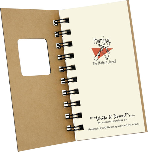 Write it Down Series by Journals Unlimited, Guided Journal, The Hunter's Journal, Mini-Size 3”x5.5”, Kraft Cover
