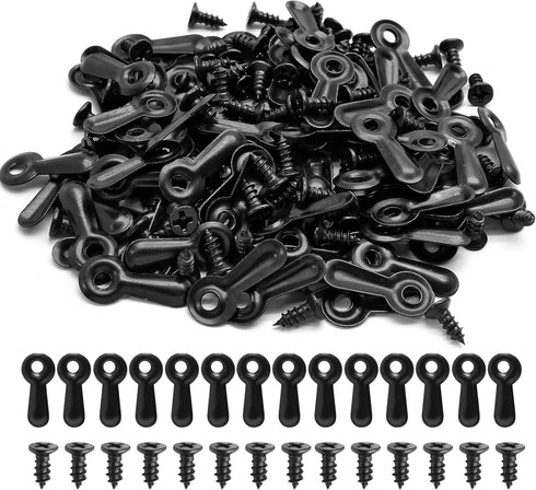 100 Pieces Picture Frame Turn Button Fasteners Set with Screws for Hanging Pictures