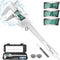 Digital Caliper Measuring Tool: IP54 Waterproof Electronic Micrometer with Large LCD Screen, 6 Inch