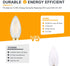 Frosted E12 LED Candle Light Bulbs, 2W Dimmable, 25W Equivalent, 2700K Soft Warm, 3 Count