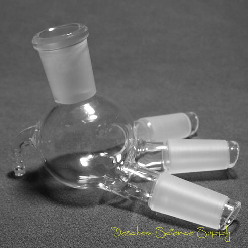 24/40 Cow-Shaped Glass Distillation Receiver Adapter for Lab Use