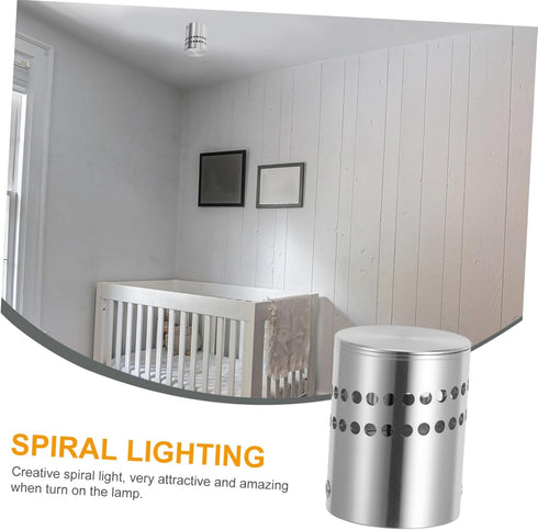 Veemoon Spiral LED Wall Sconce Energy Saving Ceiling Downlight for Bar Disco Ktv Modern Aluminium Indoor Wall Lamp