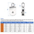 M100 Heavy Duty Single Pulley Roller Loading 3300Ibs, 304 Stainless Steel Swivel Lifting Rope Block