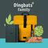 Dingbats* - Wildlife A6 Grid Pocket Notebook - PU Leather Hardcover Small Journal for Work, Travel, Elastic Closure